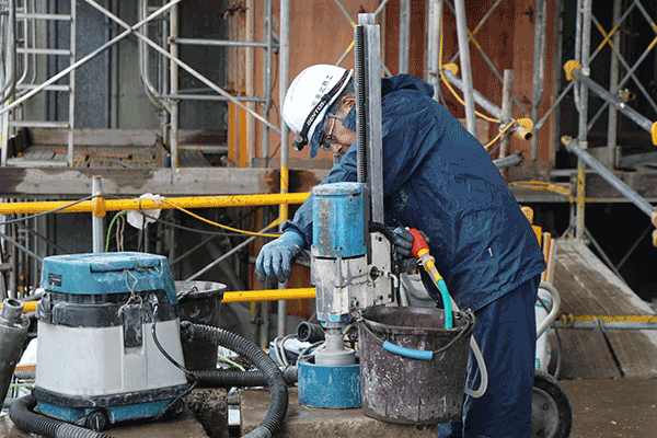 コア抜き 施工前